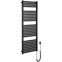 Aqualine - Handtuchheizkörper - Heizkörper Tondi-E, 450x1330 mm, 500 w, schwarz matt DE476T von AQUALINE