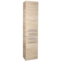 Vega - Hängeschrank mit Korb, 40x184x31 cm, Eiche platin VG980 - Aqualine von AQUALINE