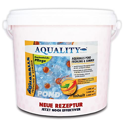 AQUALITY AQUABALLS Pond Frühling & Sommer (Effektive Mikroorganismen, Innovative Ballform, Aktivierung des Gartenteiches. Spezieller Teichstarter), Inhalt:5 Liter AQUALITY AQUABALLS Pond Frühling & Sommer (Effektive Mikroorganismen, Innovative Ballform, Aktivierung des Gartenteiches. Spezieller Teichstarter), Inhalt:5 Liter von AQUALITY Aquaristik & Gartenteich