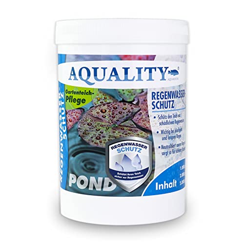 AQUALITY Gartenteich Regenwasser-Schutz (Wasseraufbereitung - Schützt Ihren Teich und neutalisiert sauren Regen und beugt vor), Inhalt:1 kg von AQUALITY Aquaristik & Gartenteich