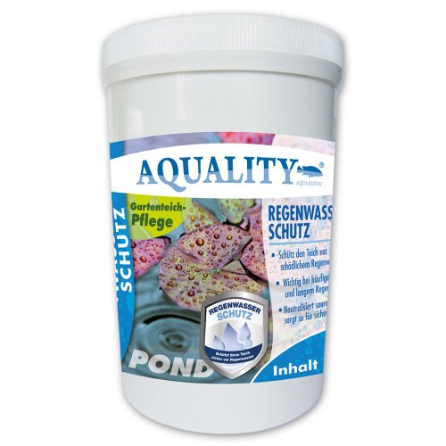 AQUALITY Gartenteich Regenwasser-Schutz (Wasseraufbereitung - Schützt Ihren Teich und neutalisiert sauren Regen und beugt vor), Inhalt:2 kg von AQUALITY Aquaristik & Gartenteich