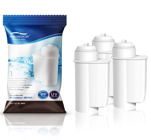 Aqualogis Kompatibel Wasserfilter Passen Brita Intenza TZ70033, 00576335, Anti-Kalk, für EQ.3 / EQ.5 / EQ.6 / EQ.7 / EQ.8 / EQ.9 Kaffeevollautomaten und Einbauvollautomaten (3 Stück) von AQUALOGIS ultra pure water