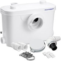 Aquamatix - Hebeanlage 400W Sanitär Abwasserpumpe 100L/min 7m Vertikale Förderstrecke mit 3 Einlässen für Toilette, Waschbecken und Badewanne mit von AQUAMATIX