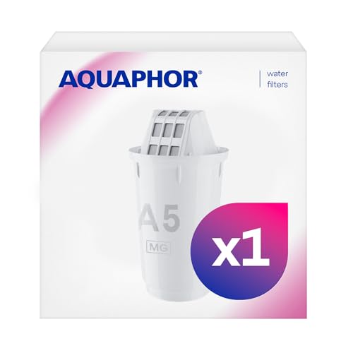 AQUAPHOR Filterkartusche A5 Pack 1 mit Magnesium I Filtert Kalk Chlor Schwermetalle andere Stoffe I 350l klares Wasser I Mit AQUALEN Technologie I Für besseres Essen & Trinken I Schont Küchengeräte von AQUAPHOR