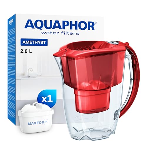 AQUAPHOR B219 Wasserfilter Amethyst rubin inkl. 1 MAXFOR+ Filterkartusche - Komfort-Wasserfilter zur Reduzierung von Kalk, Chlor & weiteren Stoffen AQUAPHOR B219 Wasserfilter Amethyst rubin inkl. 1 MAXFOR+ Filterkartusche - Komfort-Wasserfilter zur Reduzierung von Kalk, Chlor & weiteren Stoffen von AQUAPHOR