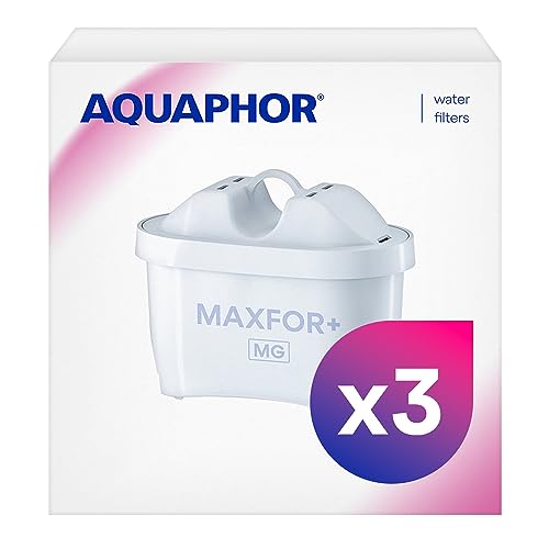 AQUAPHOR 500734 Filterkartusche MAXFOR+ Mg Pack 3 - gegen Kalk & Chlor, mit Magnesium, für Aquaphor Onyx, Amethyst, Jasper, Time & alle BRITA MAXTRA+ und MAXTRA Modelle, Weiß AQUAPHOR 500734 Filterkartusche MAXFOR+ Mg Pack 3 - gegen Kalk & Chlor, mit Magnesium, für Aquaphor Onyx, Amethyst, Jasper, Time & alle BRITA MAXTRA+ und MAXTRA Modelle, Weiß von AQUAPHOR