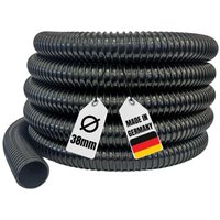 Teichschlauch Meterware 38 mm 1 1/2' schwarz Top Qualität Spiralschlauch von AQUARISTIKWELT24