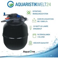 Aquaristikwelt24 - Druckteichfilter Set cpf 50000 regelbare Eco Pumpe 10m Schlauch Nr.55 von AQUARISTIKWELT24