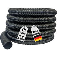 Aquaristikwelt24 - Teichschlauch 10 Meter Länge 32 mm 1 1/4' schwarz Top Qualität Spiralschlauch von AQUARISTIKWELT24