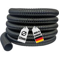 Teichschlauch Meterware 32 mm 1 1/4" schwarz Top Qualität Spiralschlauch von AQUARISTIKWELT24