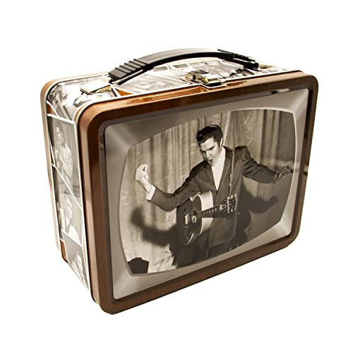 AQUARIUS Elvis TV Fun Box stabile Aufbewahrungsbox aus Blech, mit Kunststoffgriff und gepr gter Vorderseite, offizielles Lizenzprodukt und Sammlerst ck-Geschenk von AQUARIUS