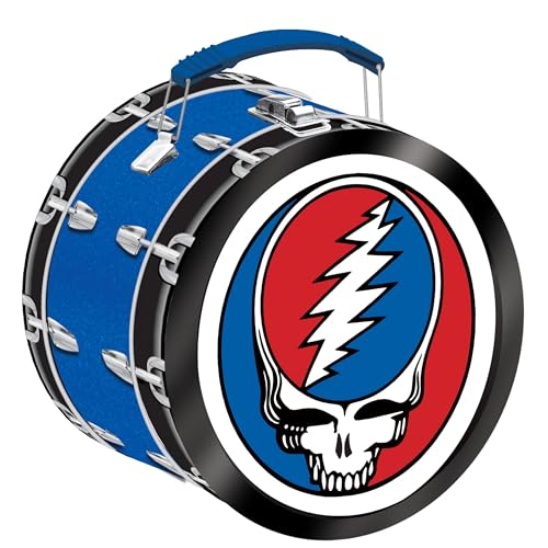 AQUARIUS Grateful Dead Drum Shaped Fun Box – Stabile Blech-Aufbewahrungsbox mit Kunststoffgriff & geprägter Frontabdeckung – Offiziell lizenziertes Grateful Dead Merchandise & Sammlerstück Geschenk AQUARIUS Grateful Dead Drum Shaped Fun Box – Stabile Blech-Aufbewahrungsbox mit Kunststoffgriff & geprägter Frontabdeckung – Offiziell lizenziertes Grateful Dead Merchandise & Sammlerstück Geschenk von AQUARIUS