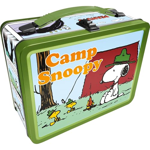 AQUARIUS Snoopy Beagle Scouts Fun Box – Stabile Blech-Aufbewahrungsbox mit Kunststoffgriff und geprägter Frontabdeckung – Offiziell lizenziertes PeanutsMerchandise & Sammlerstück Geschenk von AQUARIUS