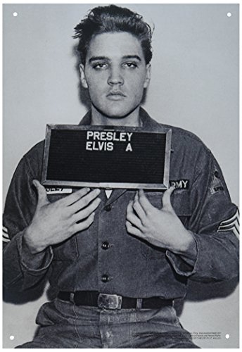 Elvis Presley Enlistment Photo Tin Sign von AQUARIUS