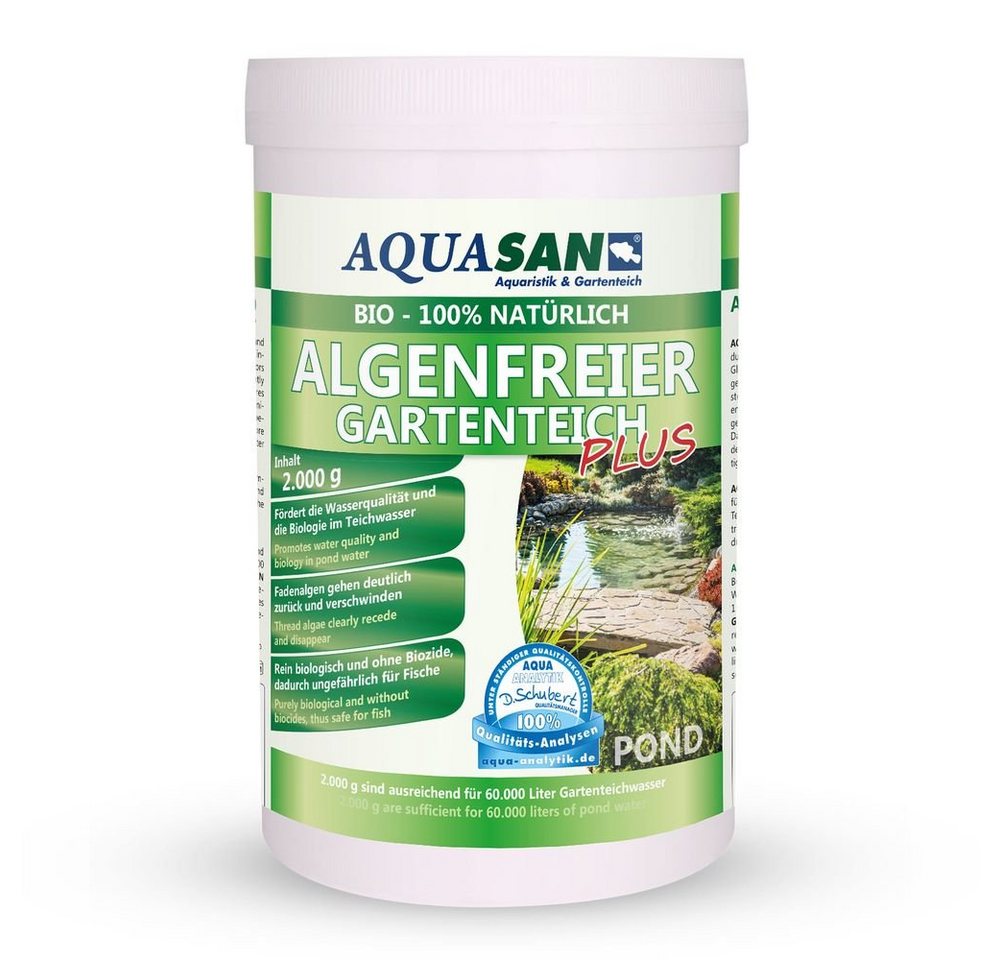 AQUASAN Gartenpflege-Set Lebendiger Gartenteich PLUS, Nachhaltig von AQUASAN