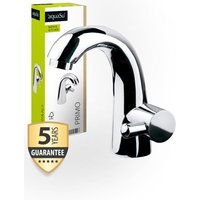 'aquaSu® Premium Kaltwasserhahn mit Wasserspar-Mischdüse, seitliche Betätigung, Standventil Bad, Einhebelmischer mit Keramikkartusche, runder von AQUASU