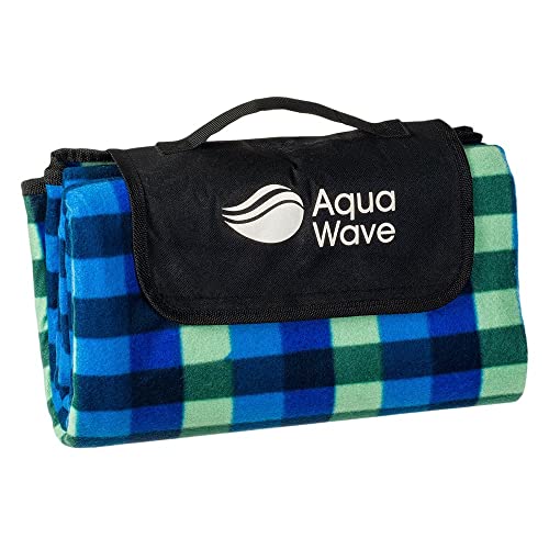 AQUAWAVE Picknickdecke Campingdecke Reisedecke Stranddecke Picknick Decke 130x150 CHEQUA von AquaWave