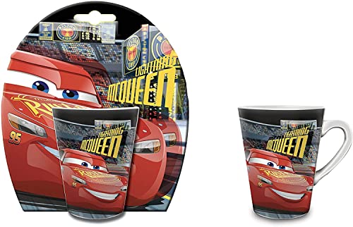Porzellan-Tasse "Cars" mehrfarbig rot Setta mc Queen Disney von AQUILONE