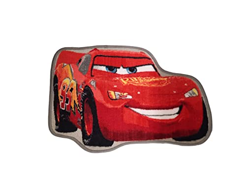 Teppich für Kinderzimmer, Disney Cars Saetta MC Queen, konturiert, 80 cm von AQUILONE