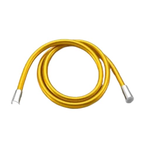 AQXYQAZZ 1,5 m Flexible Sanitär Schläuche Rohr for Badezimmer Dusche Set Zubehör Hand Halten Dusche Rohr(Yellow 2m) von AQXYQAZZ