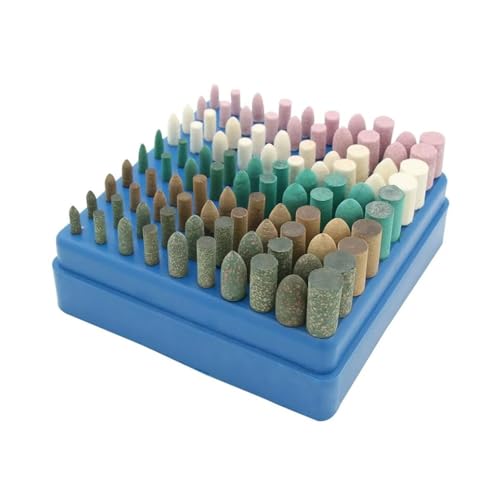 AQXYQAZZ 100 stücke Elektrische Polieren Polieren Zubehör Schleifen Bits Mit 1/8 Schaft Wolle Sesam Gummi Jade Rindsleder Schleif Rotationswerkzeuge von AQXYQAZZ