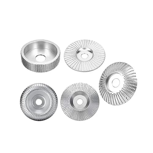 AQXYQAZZ 5 Teile/satz Winkel Schleifen Discs Holz Schleifen Polieren Rad Rotationsscheibe Schleif Scheibe Schleif Disc Werkzeuge for Winkel Grinder(Silver) von AQXYQAZZ
