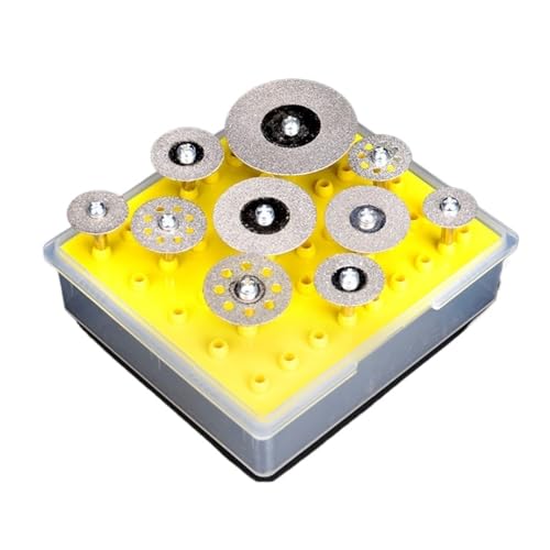 AQXYQAZZ 50 stücke Diamant Schleifen Köpfe Set 3,0mm Schaft Schleifen Grate for Schleif Rotation Werkzeuge Grinder Kopf Diamant Burr(10PCS) von AQXYQAZZ