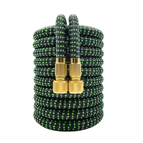 AQXYQAZZ Erweiterbarer Doppelmetallanschluss Hochdruck-Gartenschlauchaufroller Magische Wasserleitungen for die Autowaschanlage Gartenbewässerung auf dem Bauernhof(Black green,1/2''_100FT-30M EXTENDED AQXYQAZZ Erweiterbarer Doppelmetallanschluss Hochdruck-Gartenschlauchaufroller Magische Wasserleitungen for die Autowaschanlage Gartenbewässerung auf dem Bauernhof(Black green,1/2''_100FT-30M EXTENDED von AQXYQAZZ