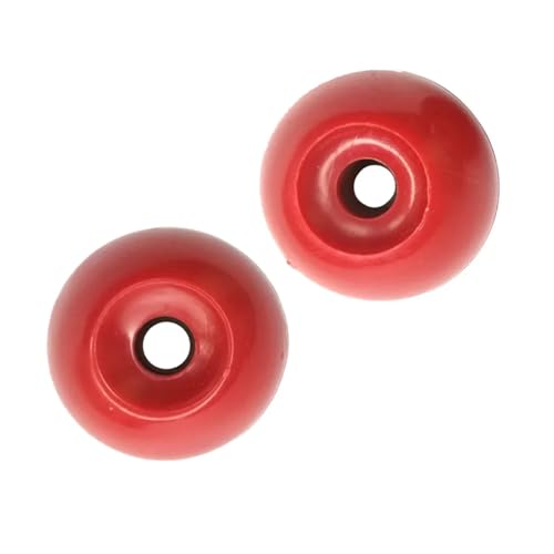 AQXYWAZQ Seil Schnur Ende Rote Kugeln for Boot Kanu Schwanz Ruder Control System Zubehör(2 Piece) von AQXYWAZQ