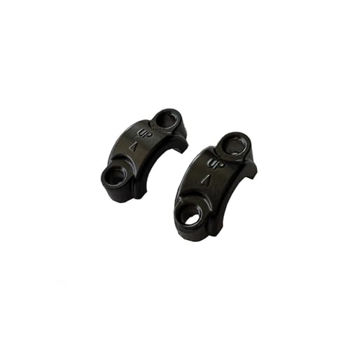 AQXYWQLL Universal 7/8 "22mm Hebel Spiegel Halter Bremse/Kupplung Master Zylinder Klemme Halterung Abdeckung Befestigung Sitz M10 Schrauben Basis Unterstützung(Black 2) von AQXYWQLL