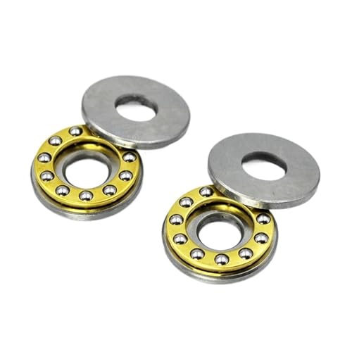 AQXYWQOL 2/10 Stück Schubkugellager F8-22M 7 f8 22m 11 Kugeln 8 * 22 * 7mm Innendurchmesser 8mm Planar Miniatur-Axialkugellager(2Pcs) von AQXYWQOL