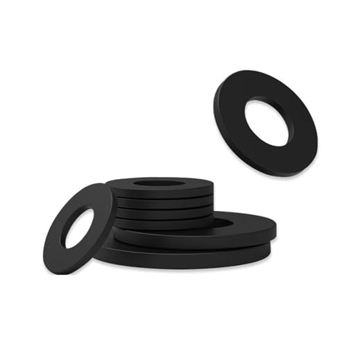 AQXYWQOL NBR-Gummidichtung Schraubendichtring wasserdichte Flachdichtung hochtemperaturbeständiger O-Ring weichdichtend stoßdämpfend.-.(M6x15x2-12pcs) von AQXYWQOL