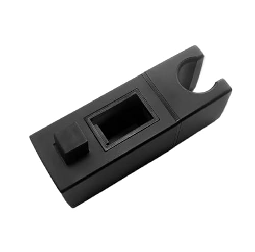 AQXYWUIO Duschzubehör, Duschkopfhalterung, verstellbar und austauschbar, Handbrausengestell, Badezimmer-Gleitstange, quadratische Halterung(Black) von AQXYWUIO