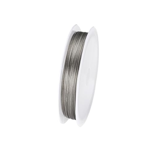 AQXYWUIO Tigerschwanz-Perlenschnur, starke Kordel for die Schmuckherstellung (Color : Steel 0.38mm) von AQXYWUIO