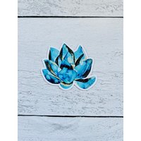 Blauer Lotus Magnet | Wunderschöner Lotusblumen von AQuartzyLife
