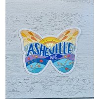Niedlicher Asheville Schmetterling Magnet | Wnc Blue Ridge von AQuartzyLife