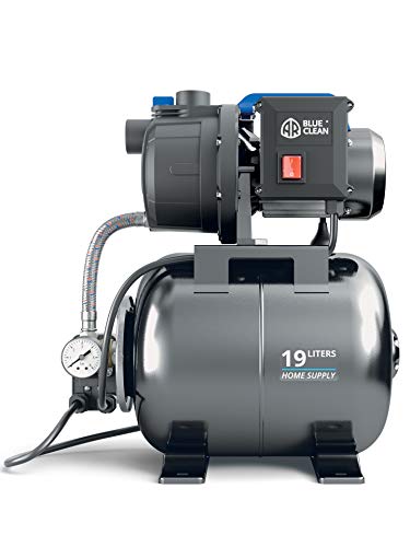 AR Blue Clean Selbstansaugende Pumpe ARGP 600PB mit Behälter für Klarwasser (600 W, max. Förderleistung 3100 l/h, max. Förderhöhe 35 m) von AR Blue Clean