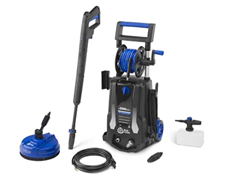 AR Blue Clean Hochdruckreiniger e-2000 HRD mit Rohrreinigersonde und Patio Cleaner (2000 W, 150 bar, 440 l/h) von AR Blue Clean
