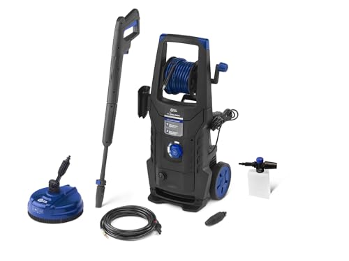 AR Blue Clean Hochdruckreiniger e-2DUALSPEED D mit Dual Speed System, Rohrreinigersonde und Patio Cleaner (2200 W, 160 bar, 460 l/h) von AR Blue Clean