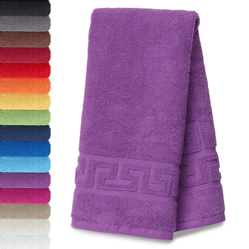 AR Line 2er Set Duschvorleger – Badematten 50 x 70 cm, 100% Baumwolle, 700 g/m², Weich & Saugstark, Farbe: Orchidee von AR Line
