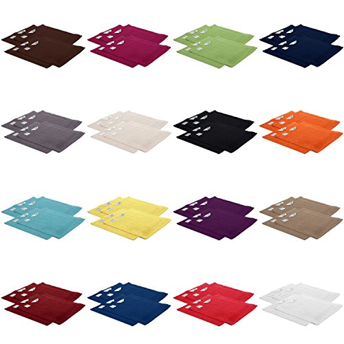 AR Line 4er Pack zum Sparpreis, Frottier Handtuch-Serie - in 7 Größen und 16 Farben 100% Baumwolle 500 g/m², 4er Pack Seiftücher (30x30 cm) in Anthrazit-Grau von AR Line