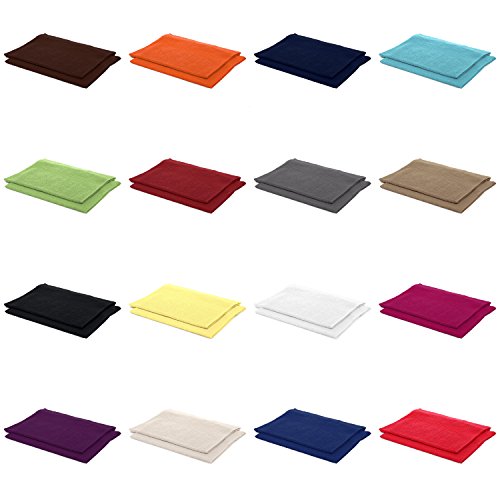 AR Line 2er Pack zum Sparpreis, Frottier Handtuch-Serie - in 8 Größen und 16 Farben 100% Baumwolle 500 g/m², 2er Pack Gästetücher (30x50 cm) in Rot von AR Line