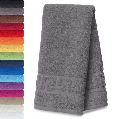 AR Line 2er Set Duschvorleger – Badematten 50 x 70 cm, 100% Baumwolle, 700 g/m², Weich & Saugstark, Farbe: Anthrazit-Grau von AR Line
