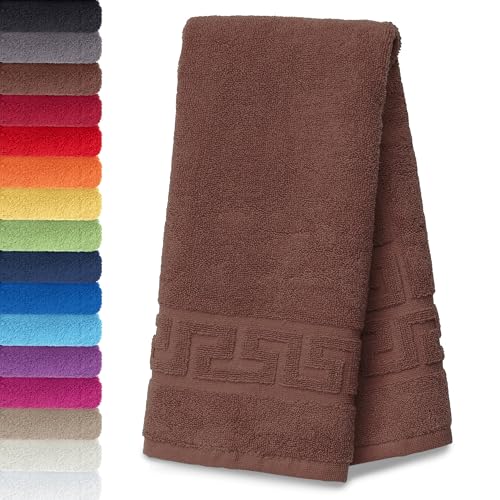 AR Line 2er Set Duschvorleger – Badematten 50 x 70 cm, 100% Baumwolle, 700 g/m², Weich & Saugstark, Farbe: Schokobraun von AR Line