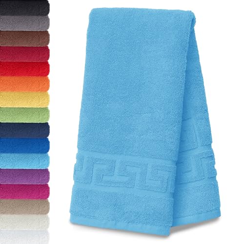 AR Line 2er Set Duschvorleger – Badematten 50 x 70 cm, 100% Baumwolle, 700 g/m², Weich & Saugstark, Farbe: Türkis von AR Line