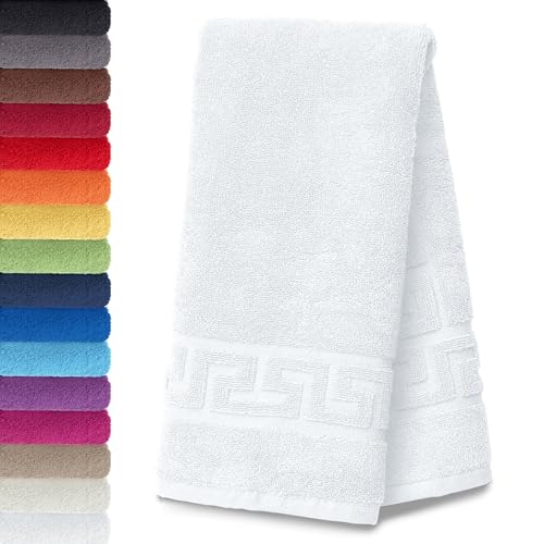 AR Line 2er Set Duschvorleger – Badematten 50 x 70 cm, 100% Baumwolle, 700 g/m², Weich & Saugstark, Farbe: Weiß von AR Line