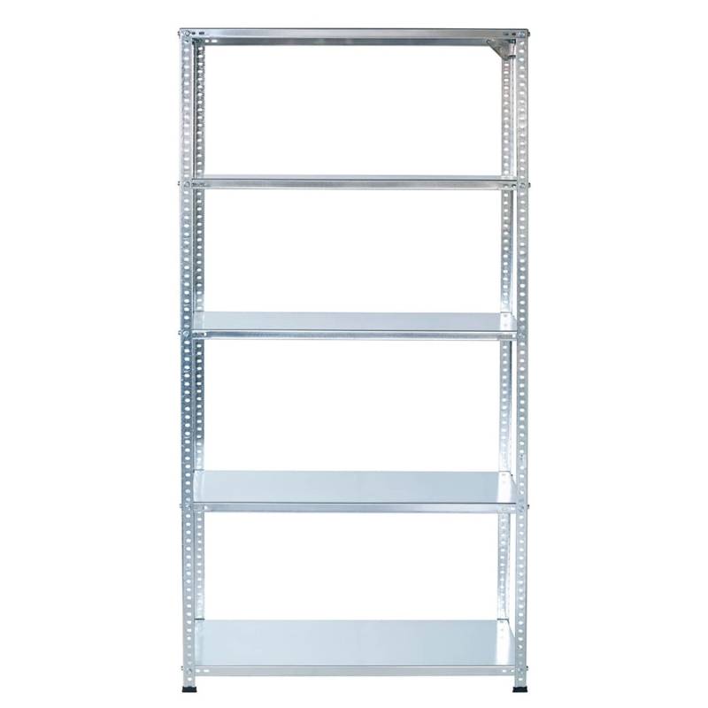 Ar Shelving Schraubregal Verzinkt 250 x 90 x 50 cm 5 Böden 100 kg von AR Shelving