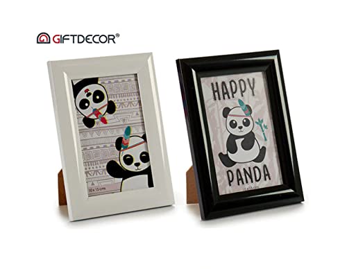 Ar Bilderrahmen Panda, weiß/schwarz, 14 x 19 cm von Ar