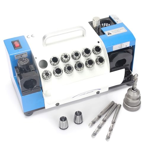 Drill Bits Sharpener, MR-13A Drill bit Grinding Machine 3-15mm, 95° to 135° Point Angle Adjustable Drill Bit Re-Sharpener, Portable Bits Sharpening Machine with 13 Collets Drill Bits Sharpener, MR-13A Drill bit Grinding Machine 3-15mm, 95° to 135° Point Angle Adjustable Drill Bit Re-Sharpener, Portable Bits Sharpening Machine with 13 Collets von AR