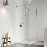 Duschkabine aus 8mm klarem gehärtetem Glas 100x190cm Walk In von ARATI BATH & SHOWER